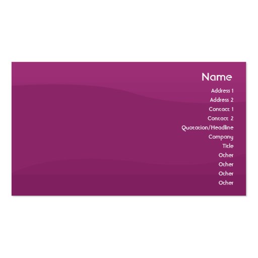 Purple Wave - Business Business Cards