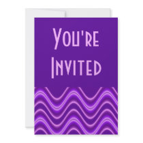 purple wave invitations by DonnaGraysonAbstract purple wave invitations