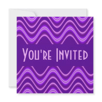 purple wave invitations by DonnaGraysonAbstract purple wave invitations