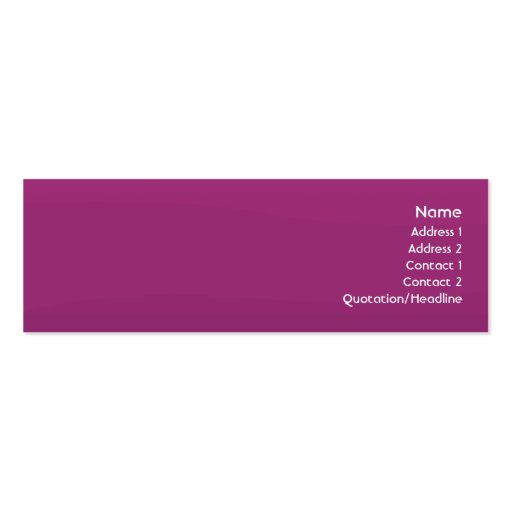 Purple Wave - Skinny Business Card Templates