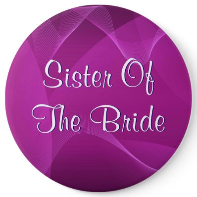 Purple Waves Sister Of The Bride Pins
