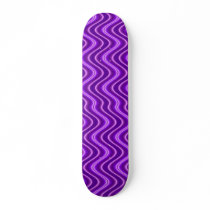 purple waves skate deck
