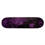 purple webbie skate board