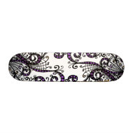 Purple Webs skateboard