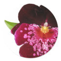 Purple Wedding Flowers Envelope Seals stickers