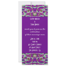 purple  wedding invitations