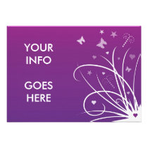 Purple Wedding Invitation