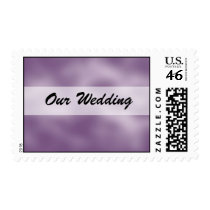 Purple Wedding Invitations Postage Stamps
