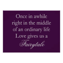 Purple Wedding Invitations with Love Quote