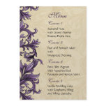 purple wedding menu