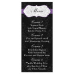 purple  Wedding menu