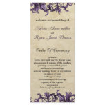 purple Wedding program