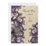 purple wedding ThankYou Cards