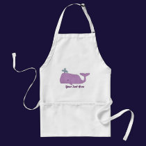 Purple Whale Apron aprons