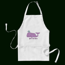 Purple Whale Apron