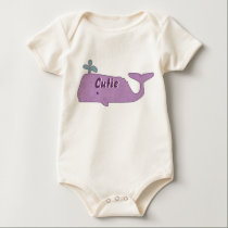 Purple Whale Baby Shirt
