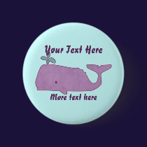 Purple Whale Button