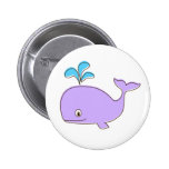 Purple Whale Button
