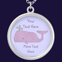 Purple Whale Necklace