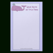 Purple Whale Stationery