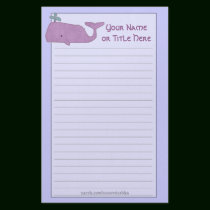 Purple Whale Stationery