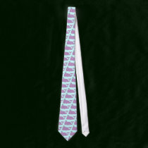 Purple Whale Tie