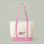 Purple Whale Tote