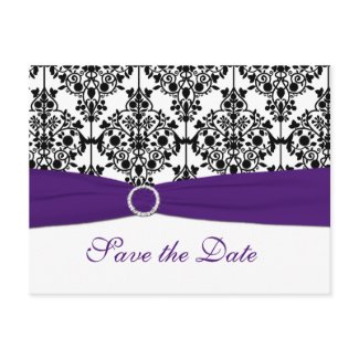 black and white save the dates