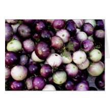 Purple & White Asian Eggplants Cards