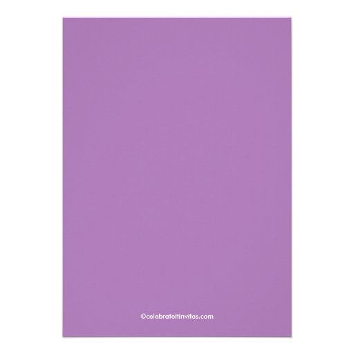 Purple & White Bride Bridal Shower Invitation