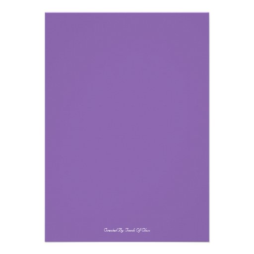 Purple & White Bride Bridal Shower Invitation