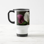 "Purple White Calla Lilies" Travel Mug