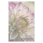 Purple & White Dahlia Stationery Design