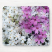 Purple & White Flowers Mousepad by mrssocolov Purple & White Flowers Mousepad
