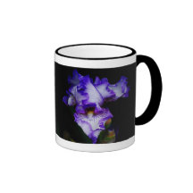 Purple & White Iris... Mug
