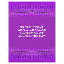 purple white pattern flyers by DonnaGraysonAbstract purple white pattern flyers