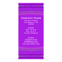 purple white pattern rack cards by DonnaGraysonAbstract purple white pattern rack cards