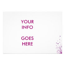 Purple & White Wedding Invitation