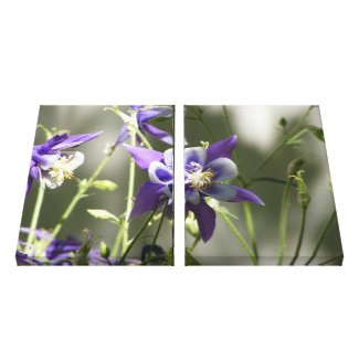 Purple Wild Flowers wrappedcanvas