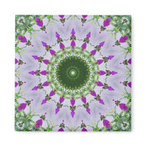 Purple Wildflower Kaleidoscope Art 3 magnets by KaleidoscopeArt Purple Wildflower Kaleidoscope Art 3 magnets