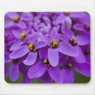 Purple Wildflower Mouse Pad mousepad