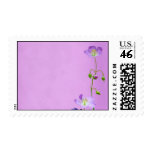 Purple Wildflower on Purple Stamp