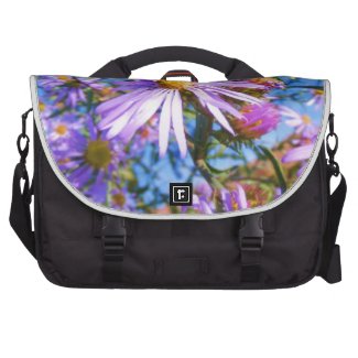 Purple Wildflowers Bags For Laptop