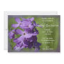 Purple Wildflowers Graduation Party Invitations