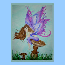 purple wings fairy posters