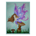 purple wings fairy posters