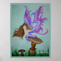 purple wings fairy posters