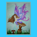 purple wings fairy posters