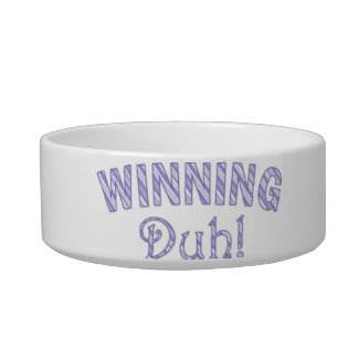 Purple: Winning Duh! Pet Bowl petbowl