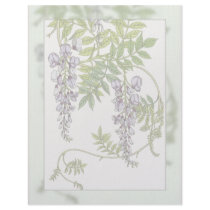 Purple Wisteria Blossoms Letterhead